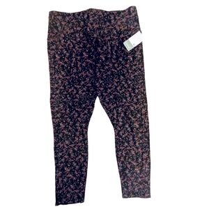 Lysse Women's Black Floral Leggings Size 3xl New With Tags Cottagecore Whimsy